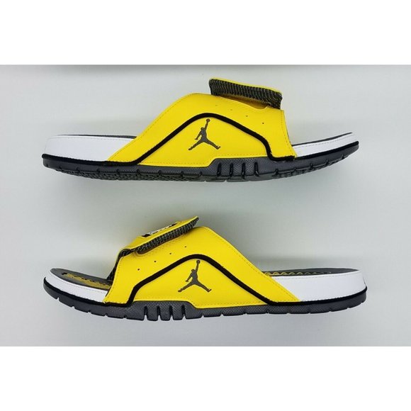 Jordan Hydro 4 Retro Slide Sandals 'Lightning' DN4238-701 - Picture 2 of 8